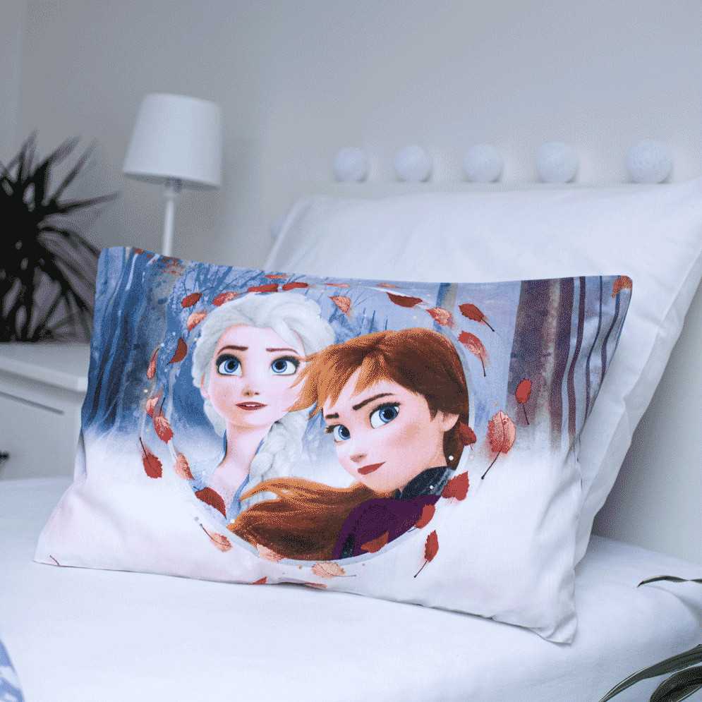 Patalynė bawełniana 100x135 Frozen Kraina Lodu 0707 Anna Elsa do łóżeczka poszewka 40x60