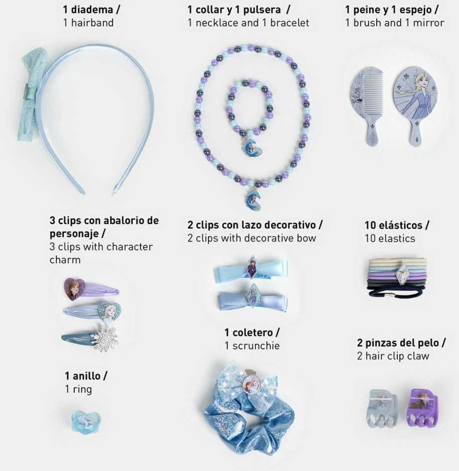 „Disney Frozen Together“ papuošalų ir plaukų aksesuarų rinkinys