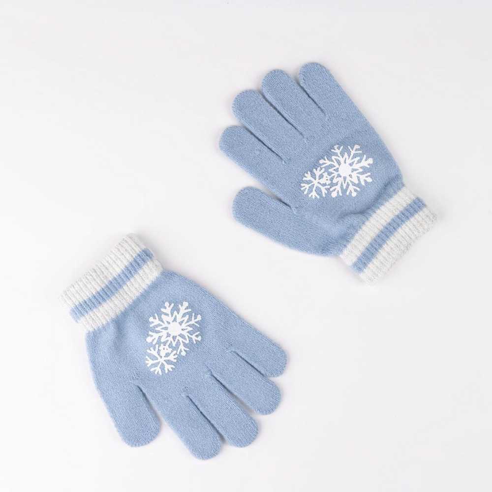Disney Frozen vaikiška kepuraitė su pirštinėmis ir snaigėmis