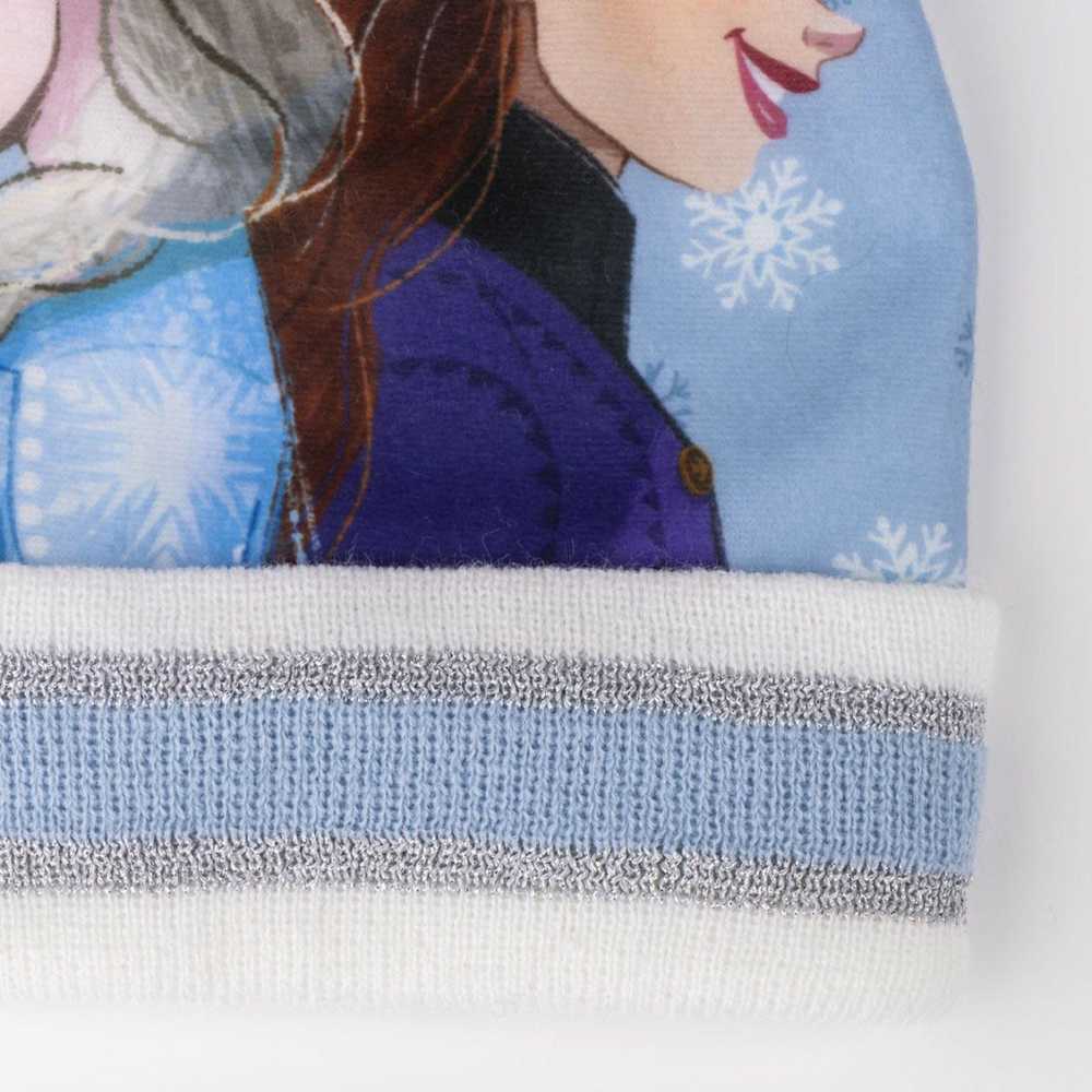 Disney Frozen vaikiška kepuraitė su pirštinėmis ir snaigėmis
