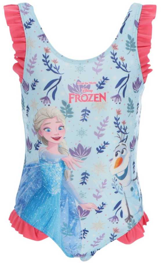 „Disney Frozen“ vaikiškas maudymosi kostiumėlio ir sarongo komplektas 3-4 metams / 98-104 cm