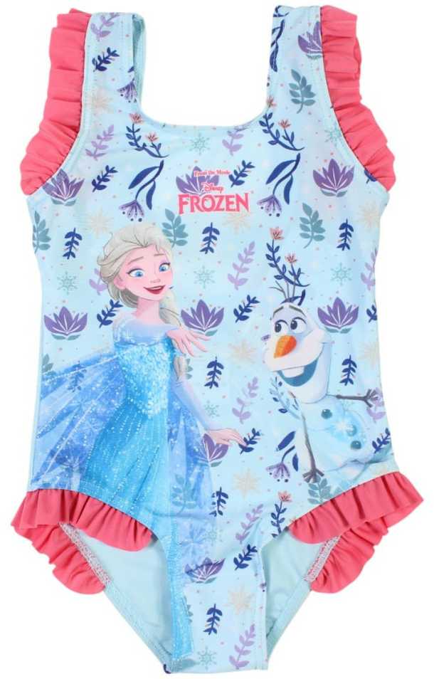 „Disney Frozen“ vaikiškas maudymosi kostiumėlio ir sarongo komplektas 3-4 metams / 98-104 cm