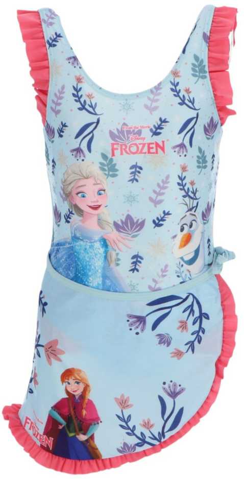 „Disney Frozen“ vaikiškas maudymosi kostiumėlio ir sarongo komplektas 3-4 metams / 98-104 cm