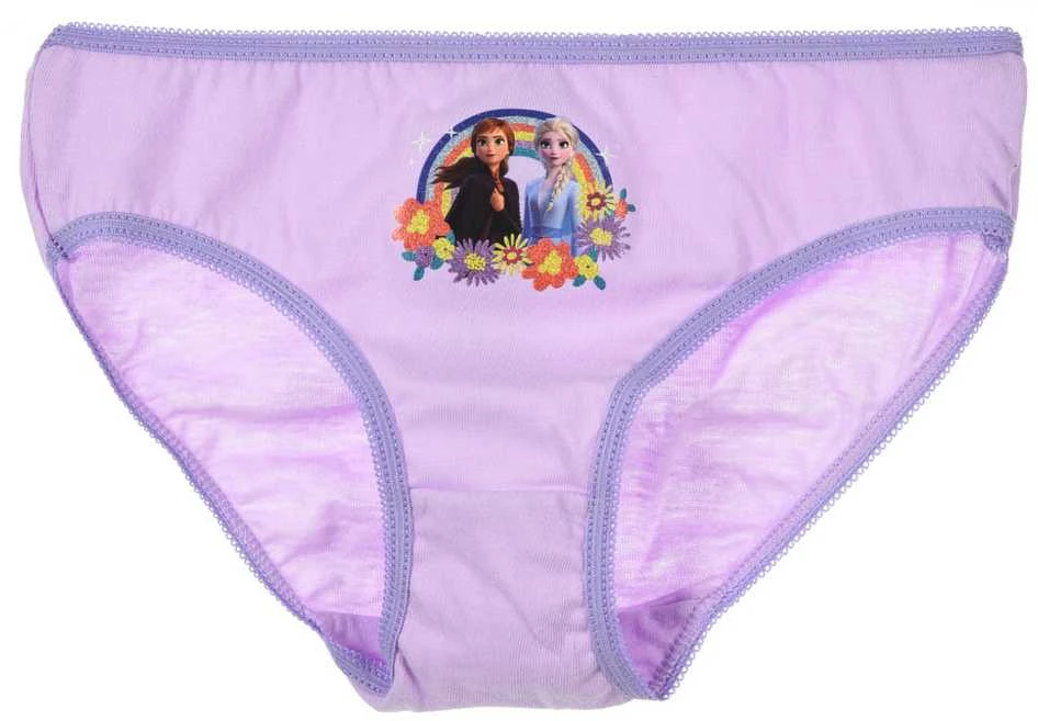 Disney Frozen vaikiški apatiniai, kelnaitės (3 vnt./pakuotė, 3/4 metai)