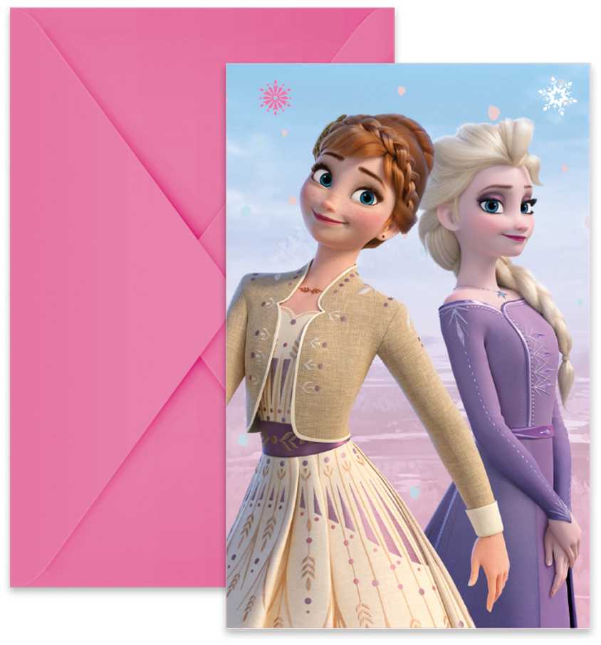 GoDan Frozen 2 Invitations 6 vnt.