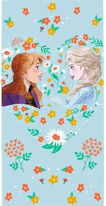 Disney Vaikiškas Euroswan paplūdimio rankšluostis 70x140cm medvilnė Frozen. Frozen FR-223T Kids Euroswan