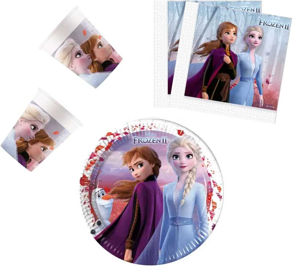 Disney Frozen Vienkartinių Indų Rinkinys Frozen, 36 vnt.