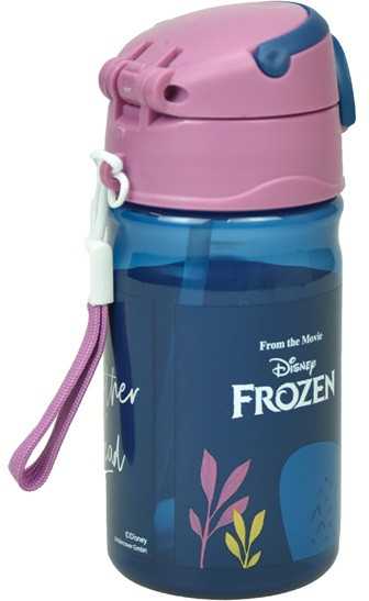 Disney „Ledo šalies seserys“ plastikinis butelis su kabliuku 350 ml