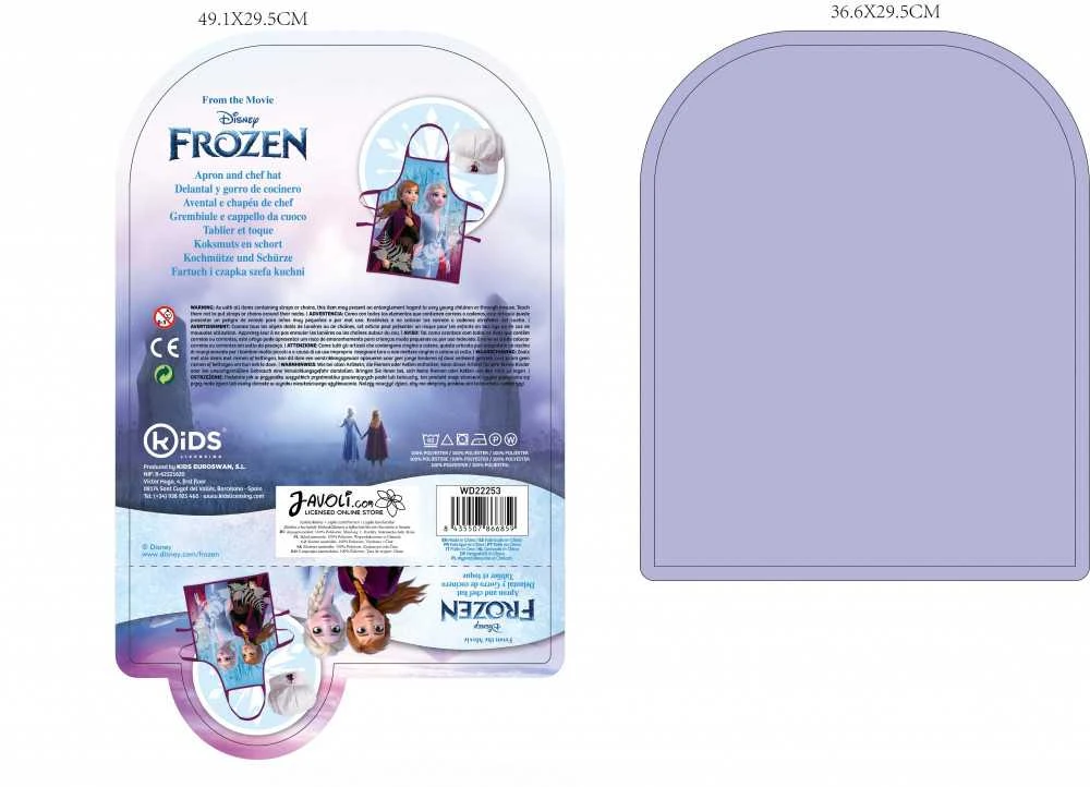 "Disney Frozen" vaikų prijuostės rinkinys