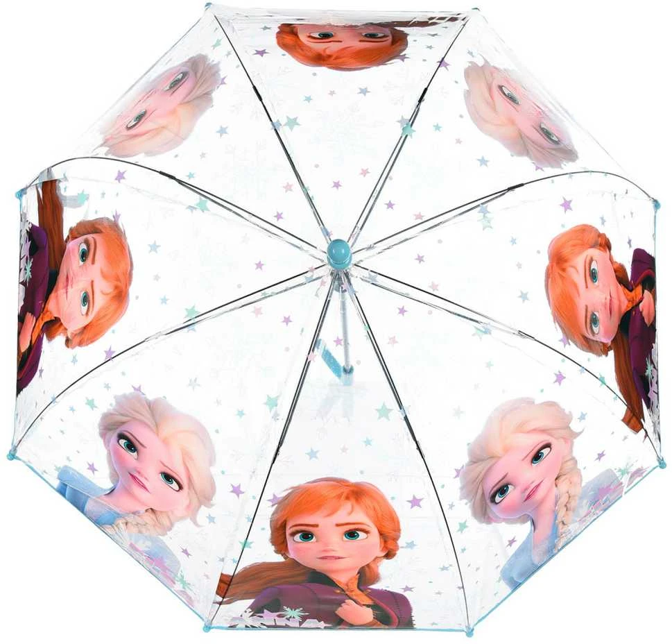 „Disney“ „Ledo šalies žvaigždės“ vaikiškas permatomas skėtis √ò72 cm