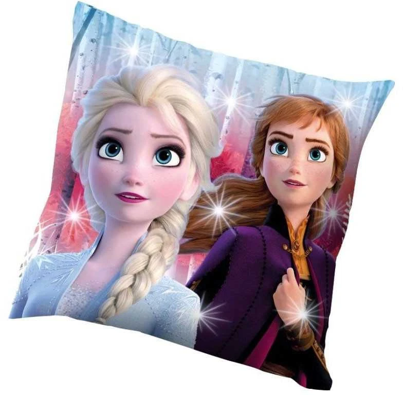 Disney Ledo šalis LED šviečianti pagalvėlė, dekoratyvinė pagalvėlė 40x40 cm