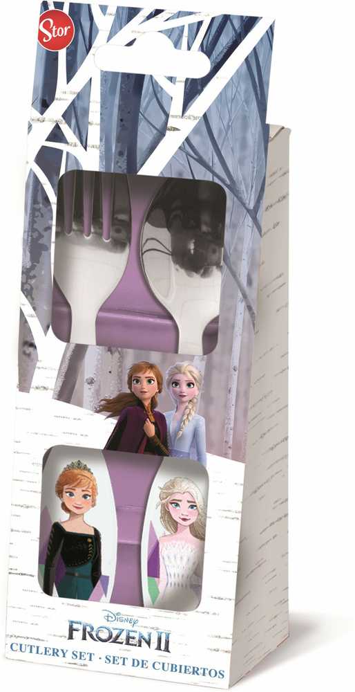 „Disney“ „Ledo šalis“ metalinių stalo įrankių rinkinys – 2 dalys