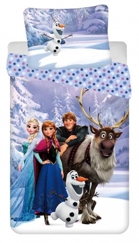 Patalynė dziecięca 140x200 Frozen Kraina Lodu 9466 Anna Elsa poszewka 70x90