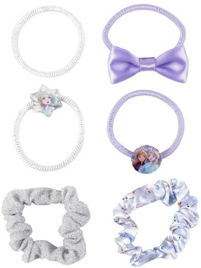 Plaukų raiščiai Princesses Disney Spalvotas Frozen (6 Dalys)