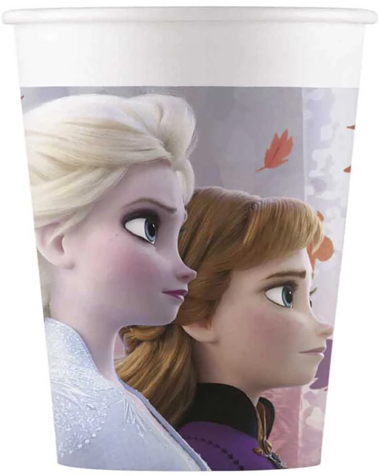 Globos Europe Bv PROCOS Frozen Popieriniai puodeliai, Frozen 2, 200ml, 8 vnt (WM)