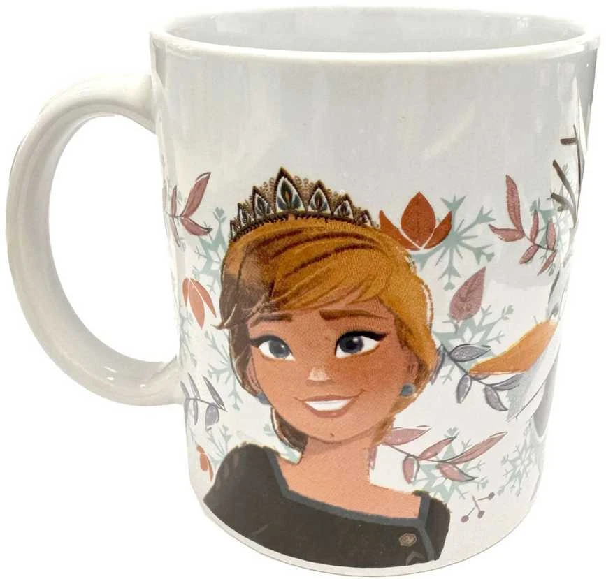 „Disney“ „Ledo šalis“ sniego pasakos porcelianinis puodelis, 325 ml (11 uncijų), dovanų dėžutėje
