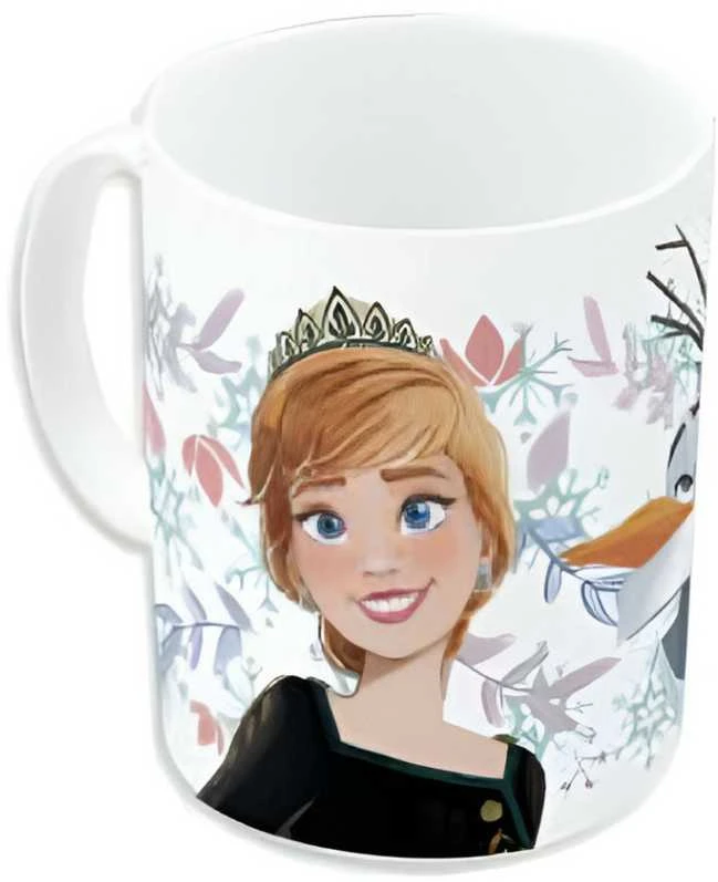 „Disney“ „Ledo šalis“ sniego pasakos porcelianinis puodelis, 325 ml (11 uncijų), dovanų dėžutėje