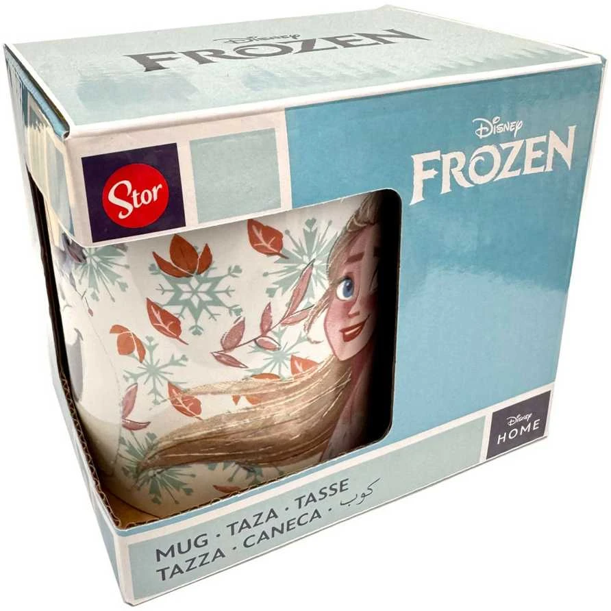 „Disney“ „Ledo šalis“ sniego pasakos porcelianinis puodelis, 325 ml (11 uncijų), dovanų dėžutėje