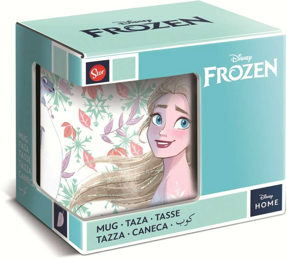 „Disney“ „Ledo šalis“ sniego pasakos porcelianinis puodelis, 325 ml (11 uncijų), dovanų dėžutėje
