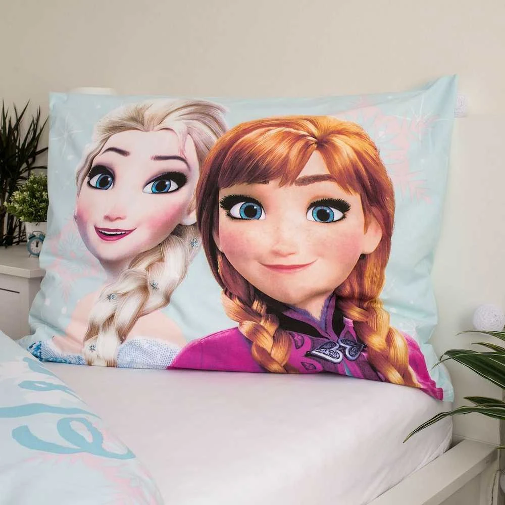 Patalynė bawełniana 140x200 Frozen Kraina Lodu melsva poszewka 70x90 Jf24