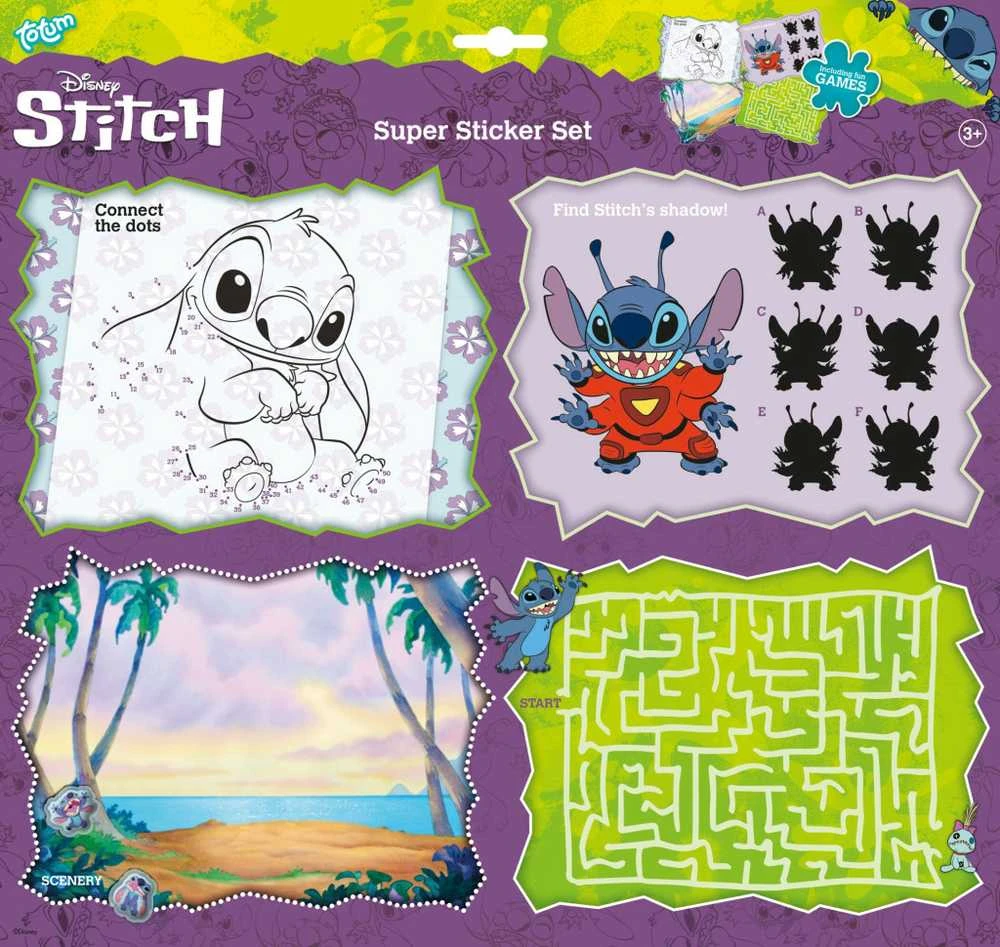 Zdesign TOTUM DISNEY STITCH lipdukų rinkinys, 700062