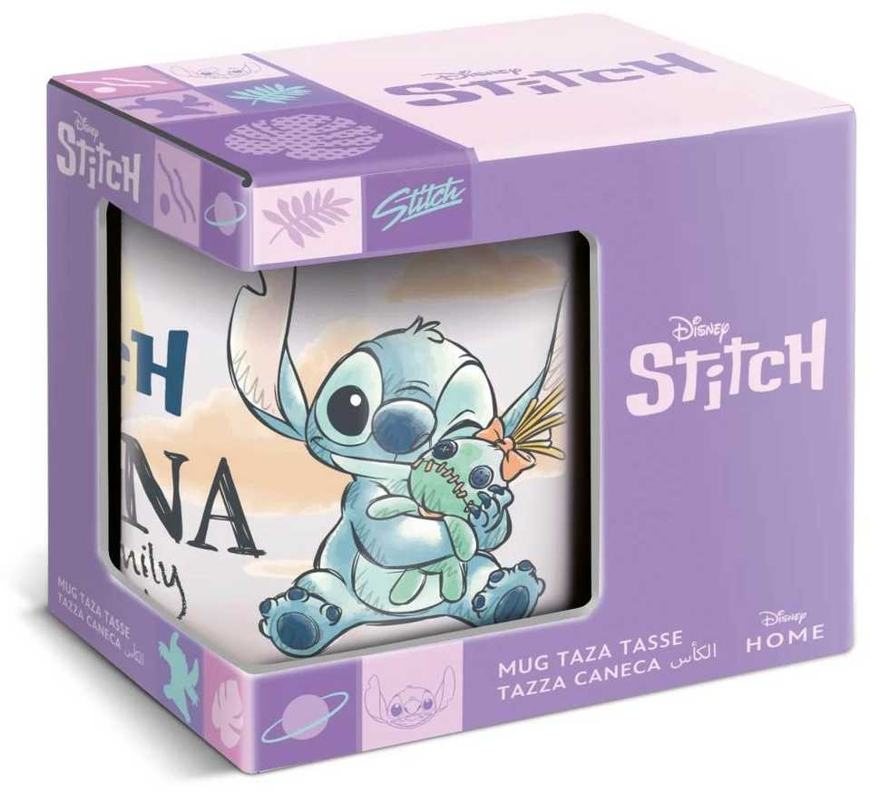 „Disney Lilo and Stitch Family“ porcelianinis puodelis, 325 ml (11 oz), dovanų dėžutėje