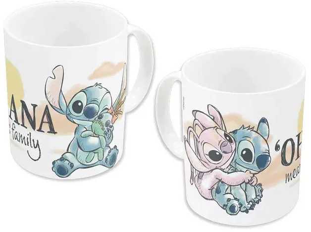 „Disney Lilo and Stitch Family“ porcelianinis puodelis, 325 ml (11 oz), dovanų dėžutėje