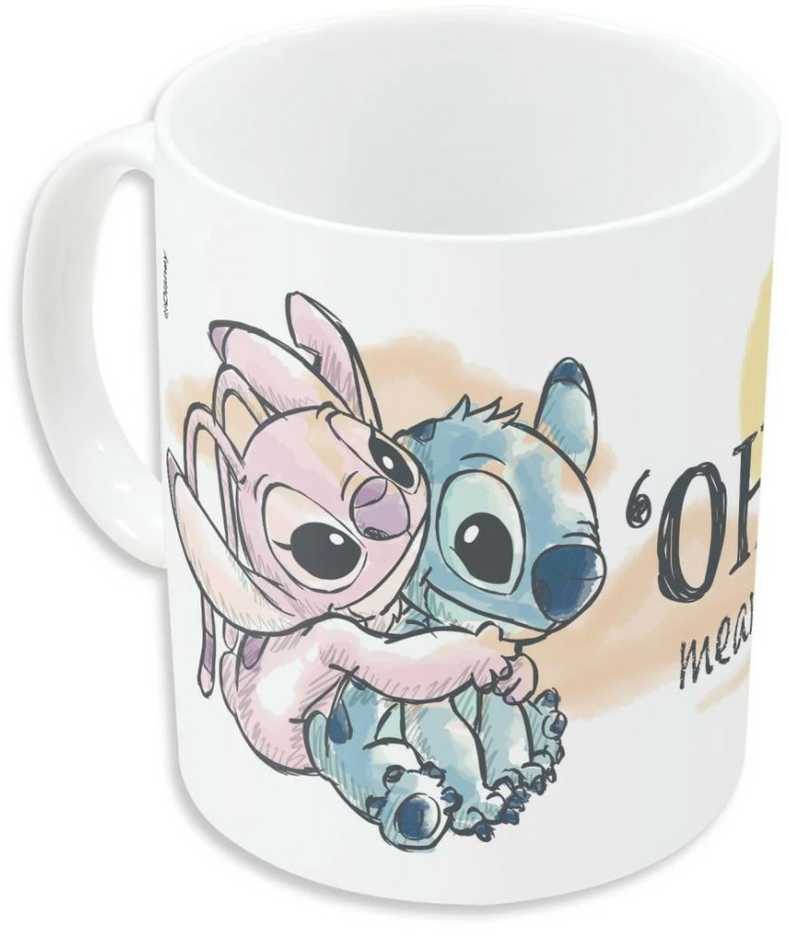 „Disney Lilo and Stitch Family“ porcelianinis puodelis, 325 ml (11 oz), dovanų dėžutėje