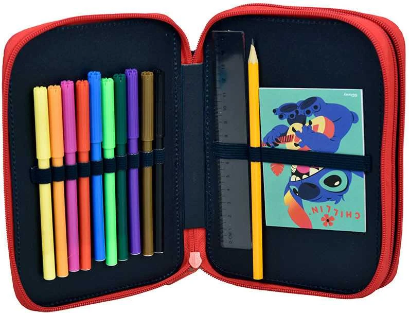 „Disney Lilo and Stitch“ stulbinanti pieštukų dėžutė, dviejų pakopų