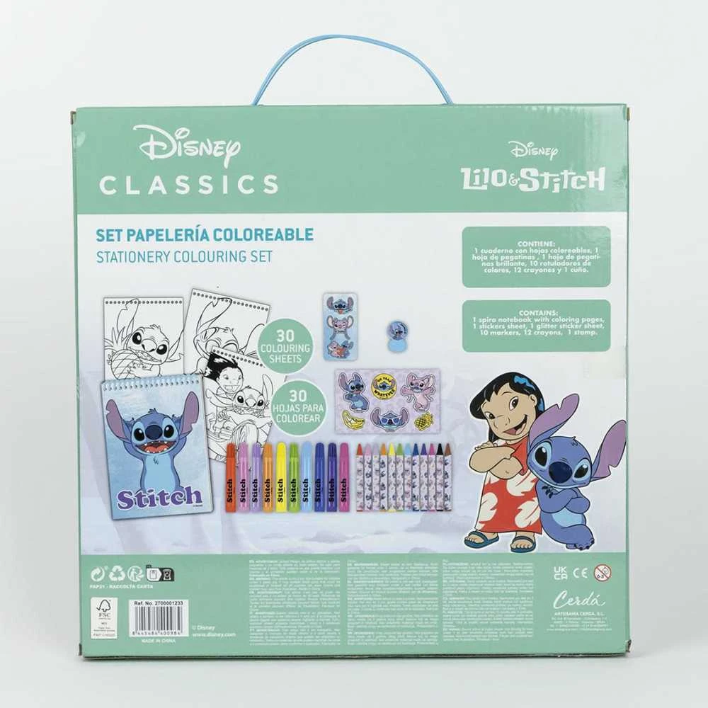 CERDÁ Disney Stitch colouring stationery set