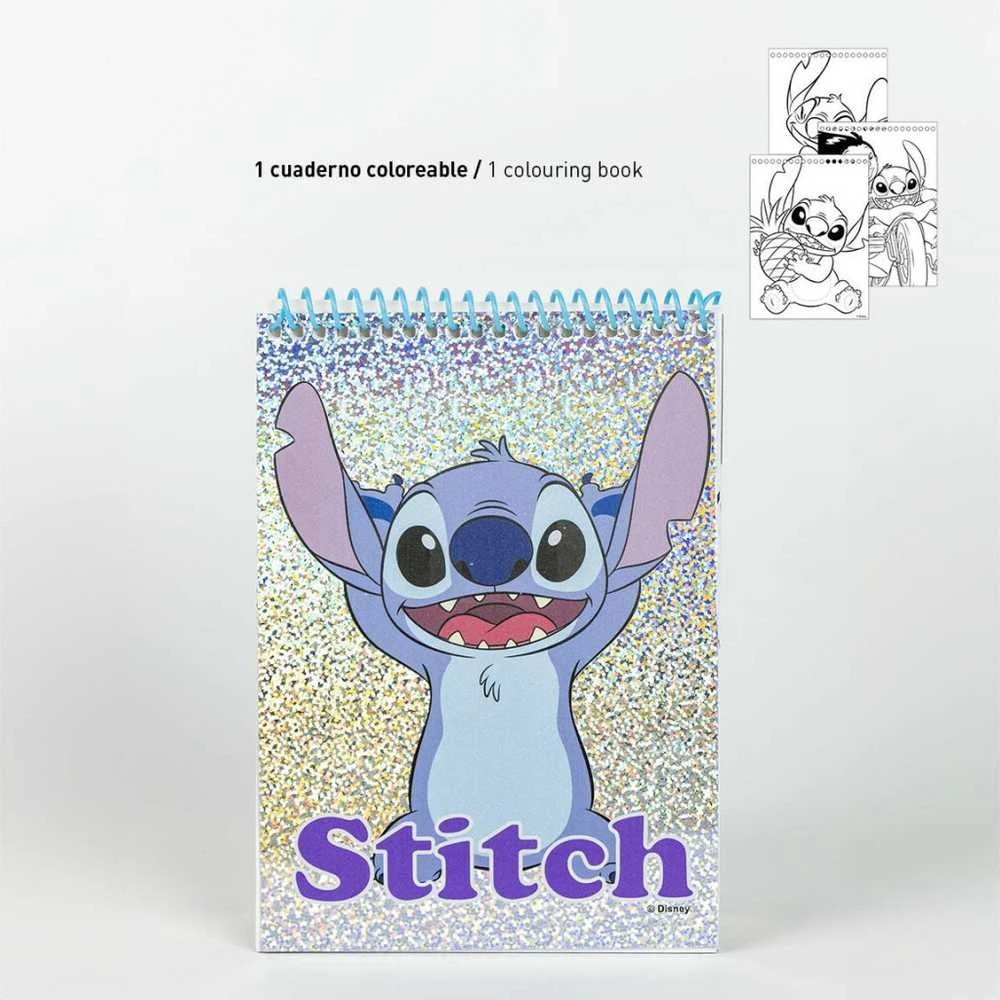 CERDÁ Disney Stitch colouring stationery set