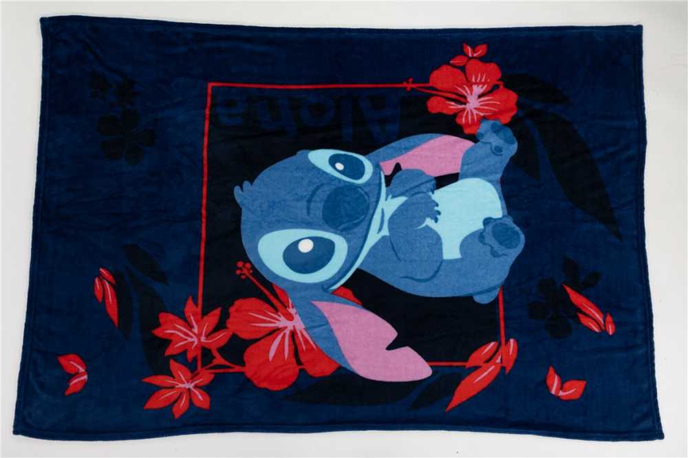 Disney Lilo ir Stitch Aloha flanelinė antklodė 110x150cm