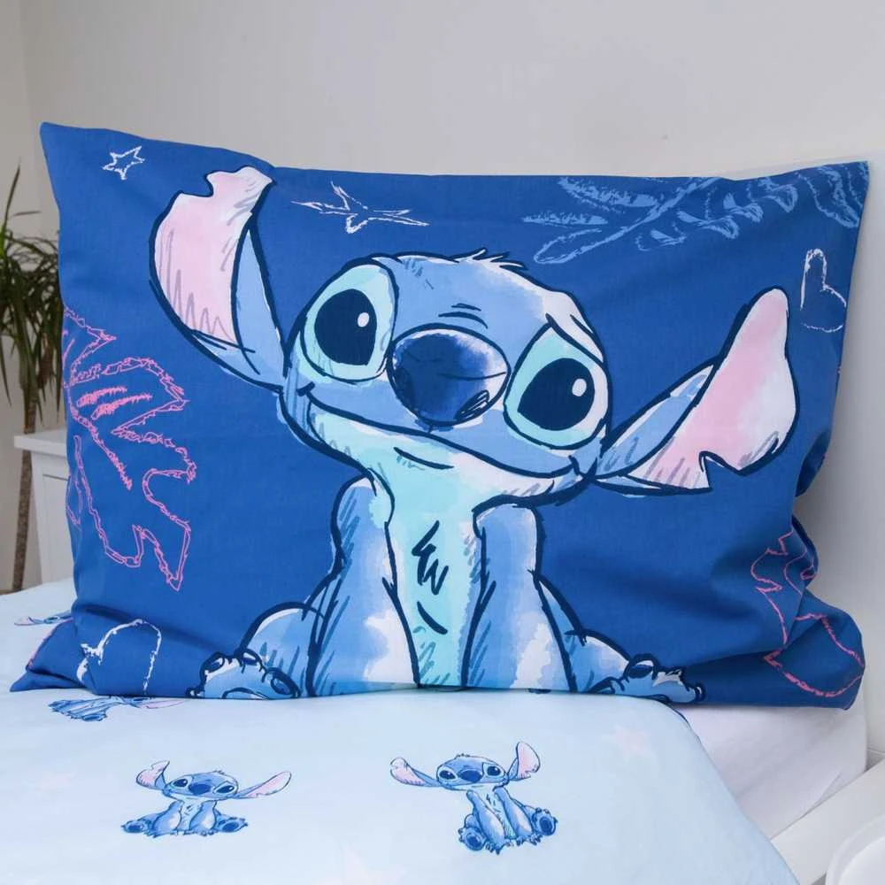 Disney Lilo ir Stitch Aloha mėlyna patalynės užvalkalas 140–200 cm, 70–90 cm