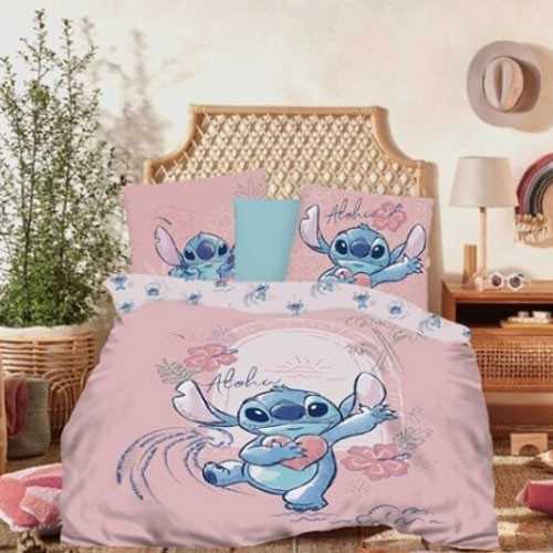 Disney Lilo ir Stitch Aloha patalynės komplektas 140–200 cm, 65–65 cm