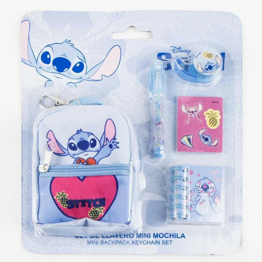 CERDÁ Disney Stitch Stationery mini backpack set