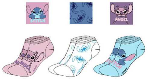 Disney Lilo ir Stitch Angel moteriškos kojinės be matomų spalvų 36/38