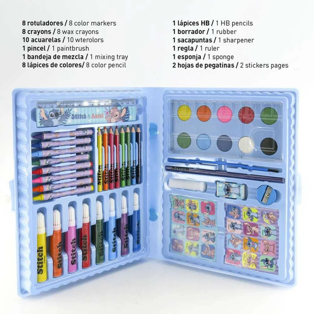 CERDÁ Disney Stitch colouring stationery set