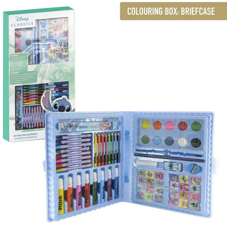 CERDÁ Disney Stitch colouring stationery set