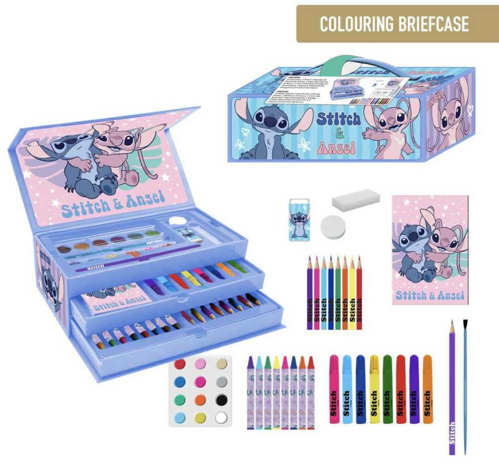 CERDÁ Disney Stitch colouring stationery case