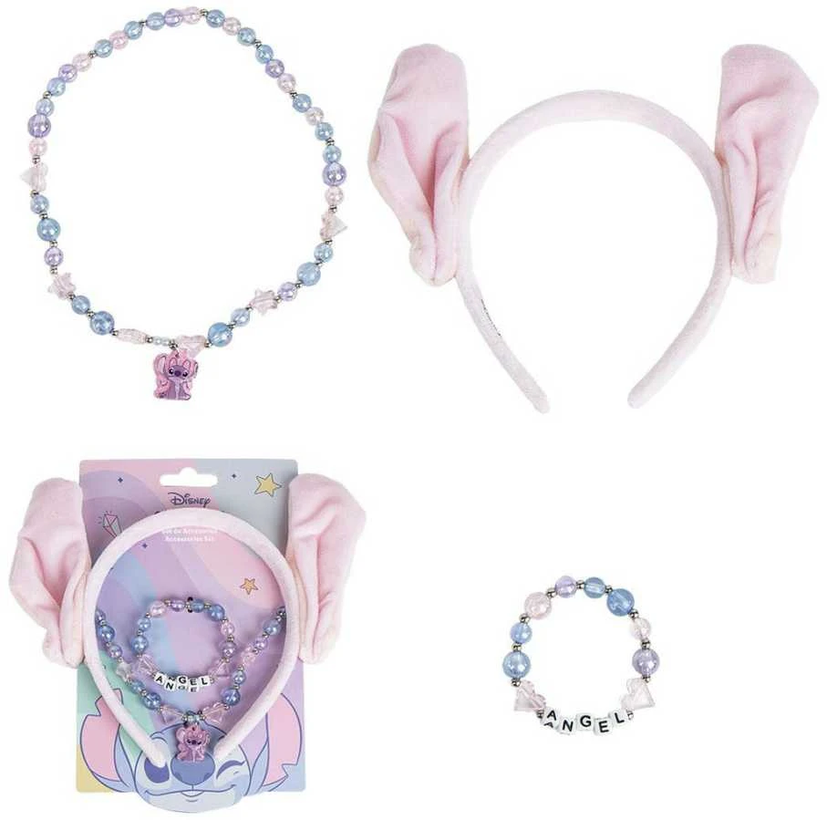 Papuošalų komplektas Stitch Alyvinė 3 Dalys