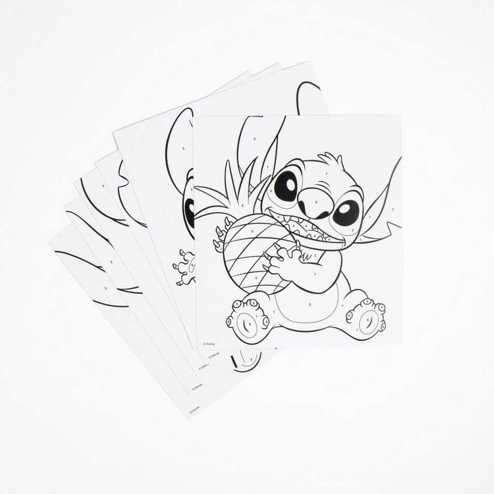 Disney Lilo ir Stitch ateivių dažų rinkinys pagal skaičius