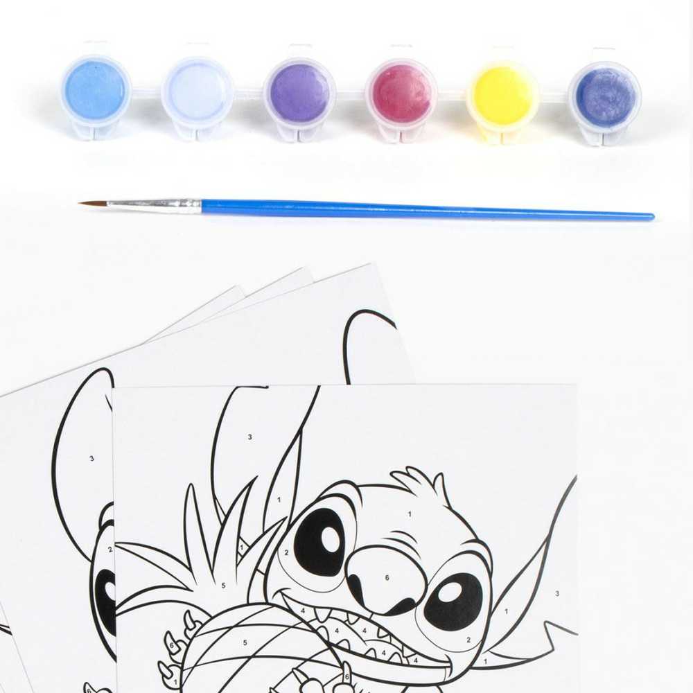 Disney Lilo ir Stitch ateivių dažų rinkinys pagal skaičius