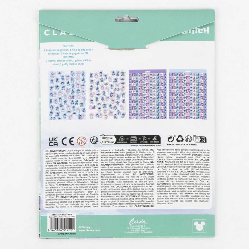 CERDÁ Disney Stitch stickers set