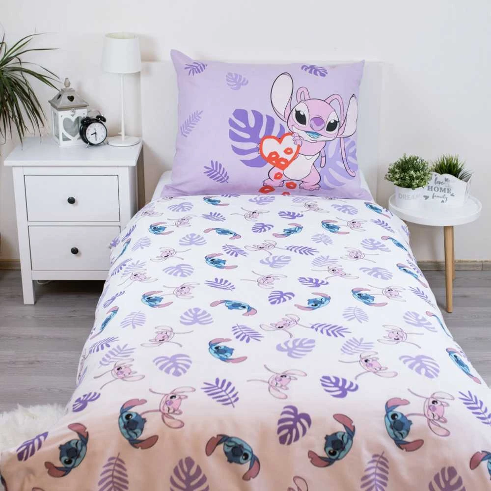 Disney Lilo ir Stitch bučinys patalynės užvalkalas 140–200 cm, 70–90 cm