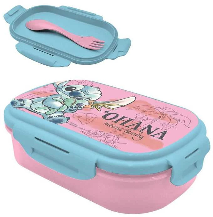 Priešpiečių dėžutė su šakute Stitch ST00040 KiDS Licensing