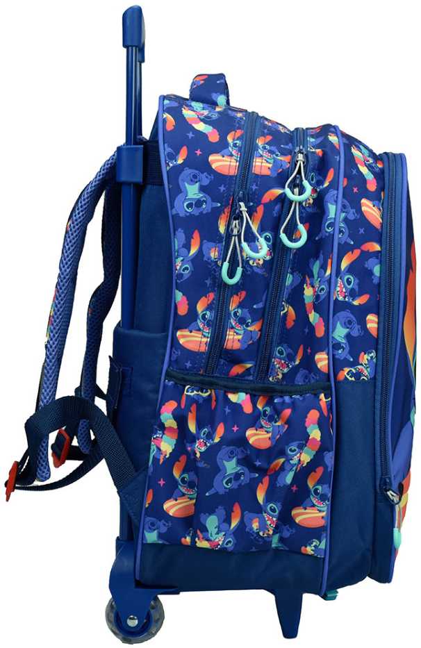 Disney Lilo ir Stitch Chillin' mokyklinis krepšys su ratukais, 46 cm