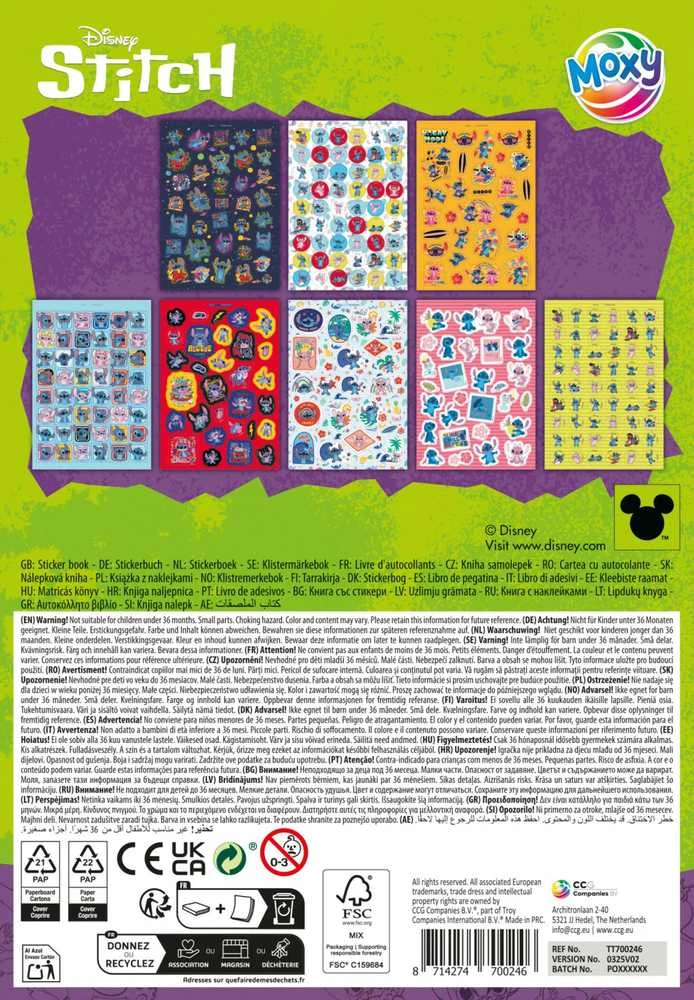 Ameet Ccg Mz Import CCG Disney Stitch piešimo blankai A5 8 vnt. 700246 00246