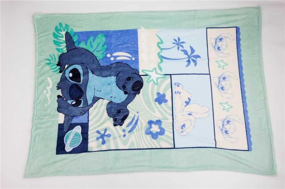 Disney Lilo ir Stitch flanelės antklodė „Ocean Breeze“ 110x150cm