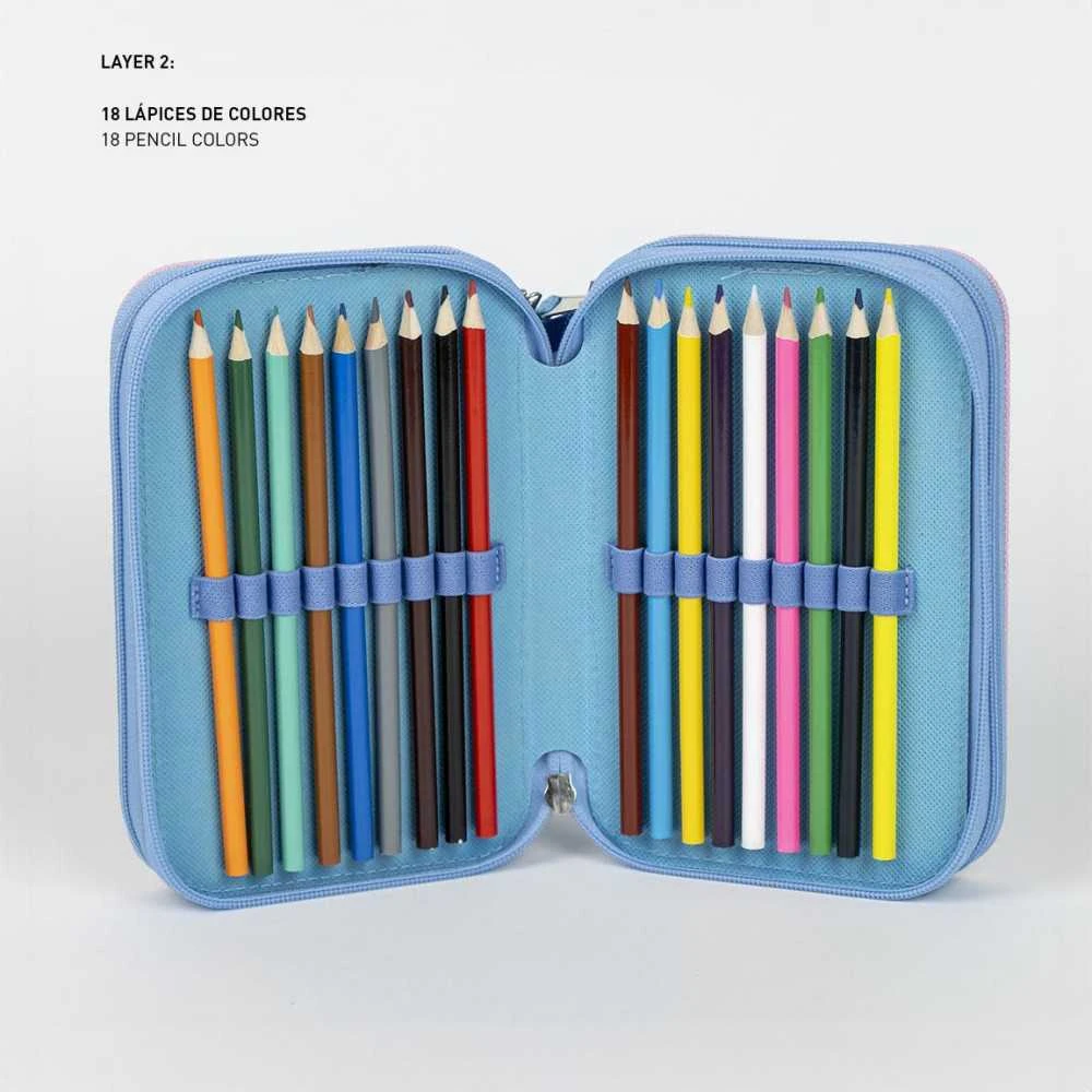 CERDÁ Disney Stitch triple pencil case