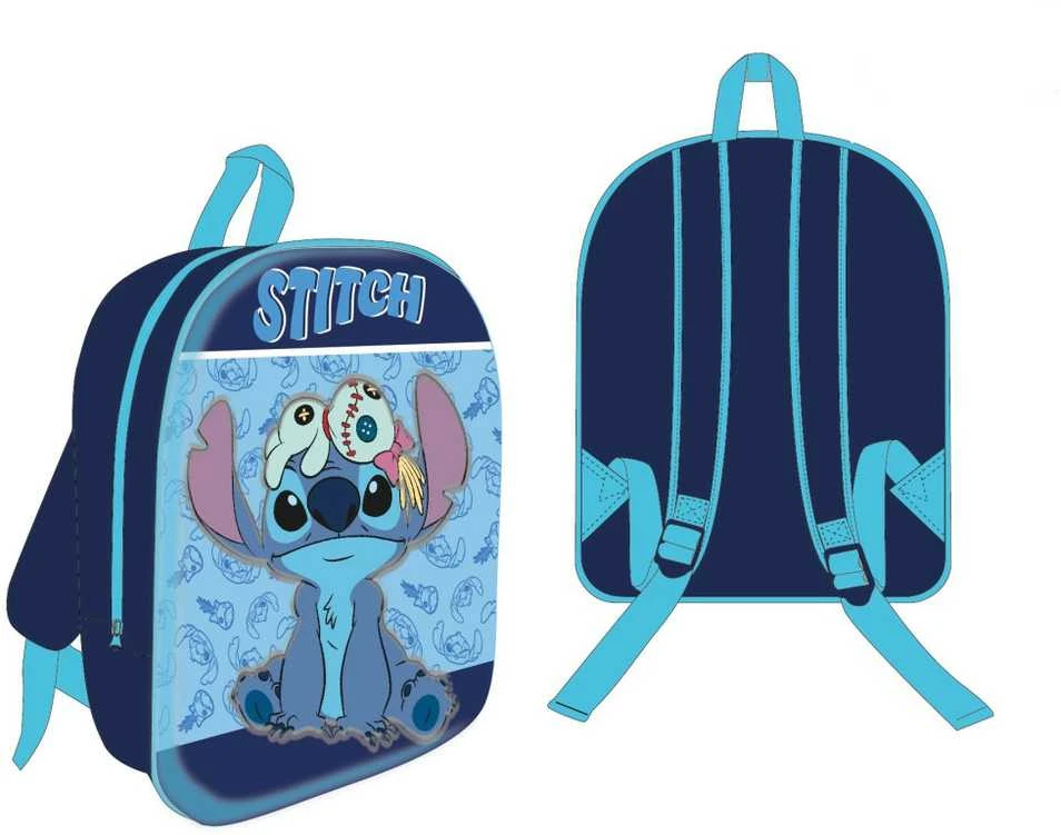 Disney Lilo ir Stitch išdaigos 3D kuprinė, krepšys 30 cm